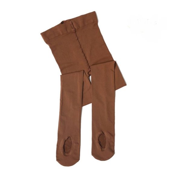 Dux Dance CONVERTIBLE Tights Dance Ballet Adult Womans EXPRESSO Brown - Picture 1 of 5